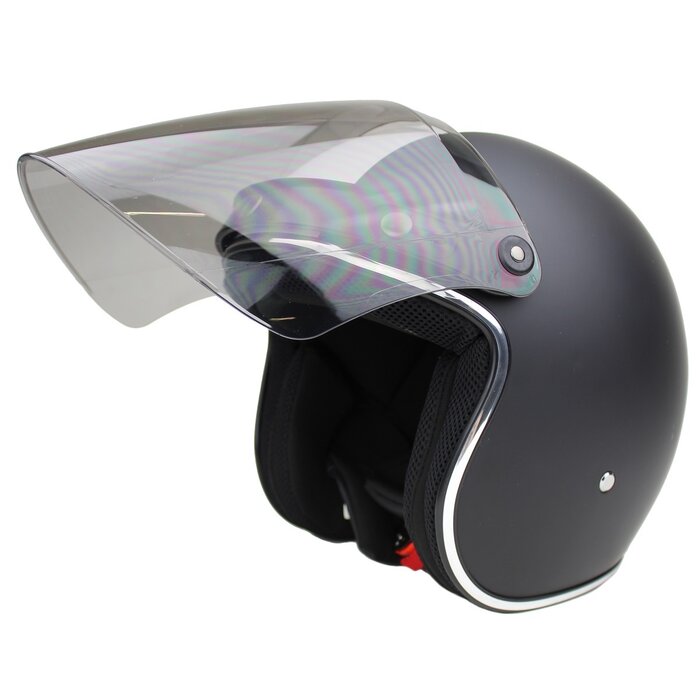 Flip-up clear helmet visor