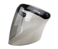 Flip-up light smoke helmet visor