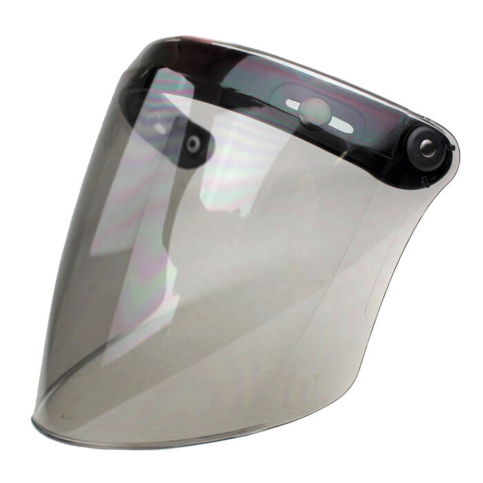 Flip-up light smoke helmet visor