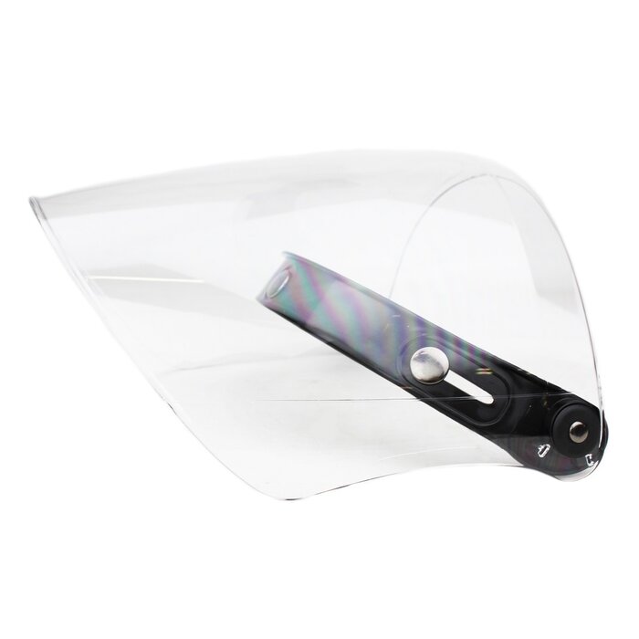 Flip-up clear helmet visor