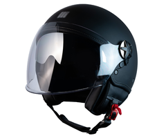 Motocubo Fly Evo Jethelm mit Doppelvisier | Mattschwarz