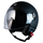 fly evo jet helmet with double visor | matt black