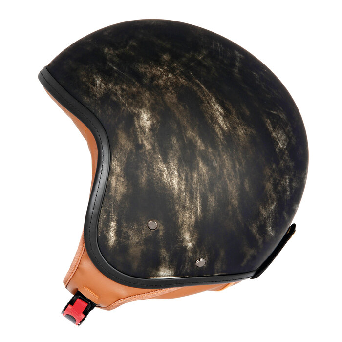 IRIE Hunter-C Vintage Jet Helm retro schwarz | Größe L