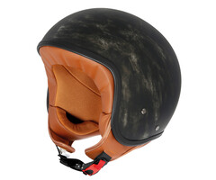 IRIE Hunter-C Vintage Jet Helm retro schwarz | Größe L