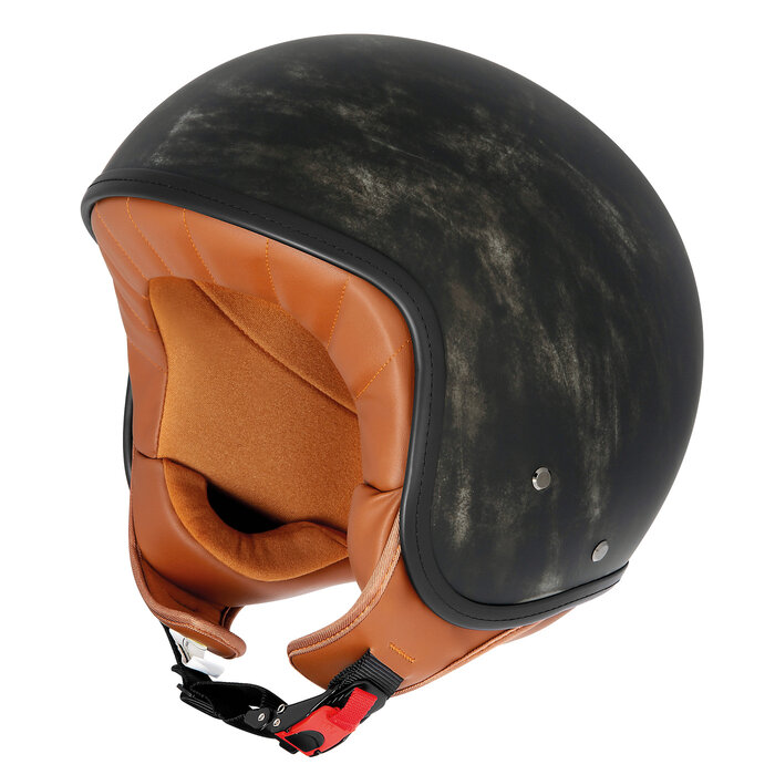 IRIE Hunter-C Vintage Jet Helm retro schwarz | Größe L