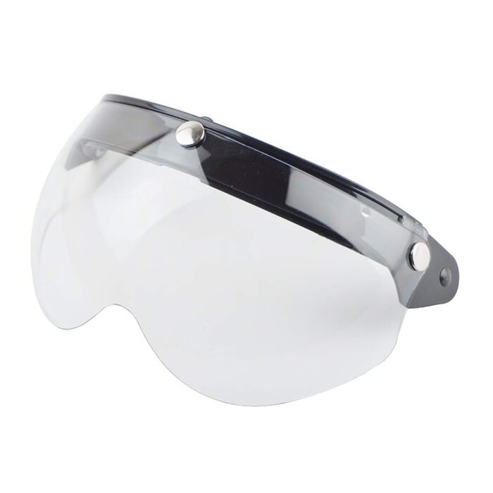 Flip up 3 button goggle visor clear