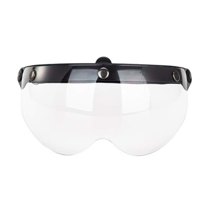 Flip up 3 button goggle visor clear