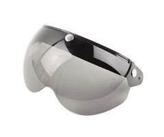 Flip up 3 knop brilvizier light smoke