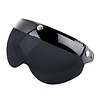 Flip up 3 button goggle visor smoke