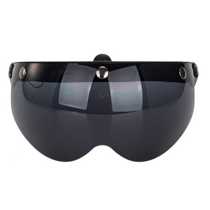 Flip-Up Visier mit 3 Knöpfen, Rauch