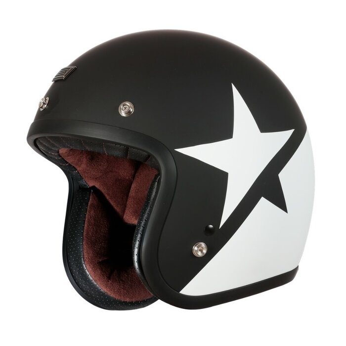 Origine primo star jethelm mat zwart - wit