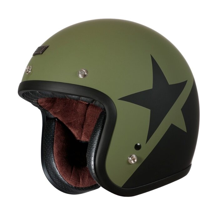 Origine primo star jethelm mat zwart - groen