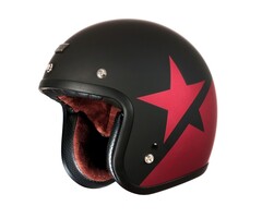 Origine primo star jet helmet matt black - red