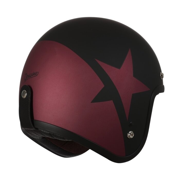 Origine primo star jet helmet matt black - red