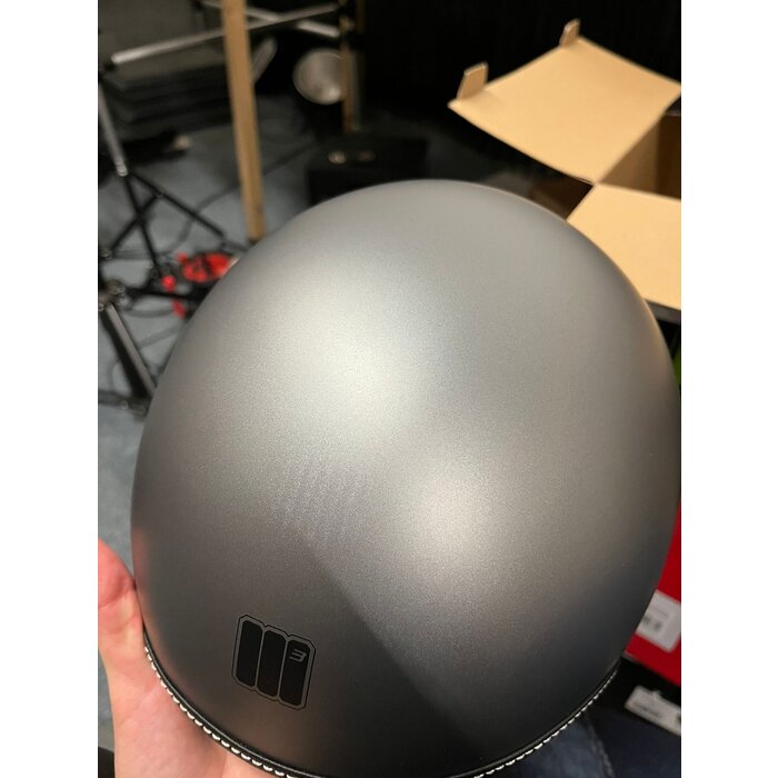 Motocubo beetle jethelm met vizier | mat titanium | maat S | outlet