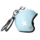 Keychain light blue jet helmet with white star