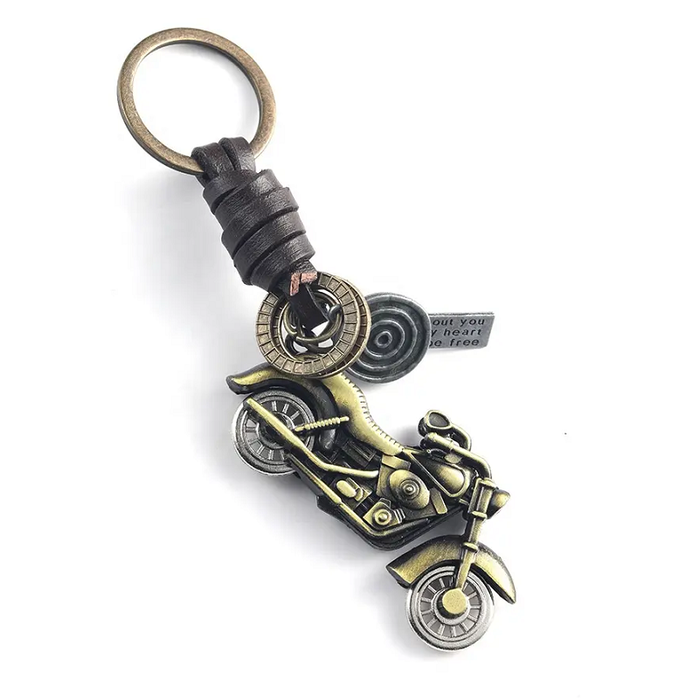Schlüsselanhänger Gold Biker