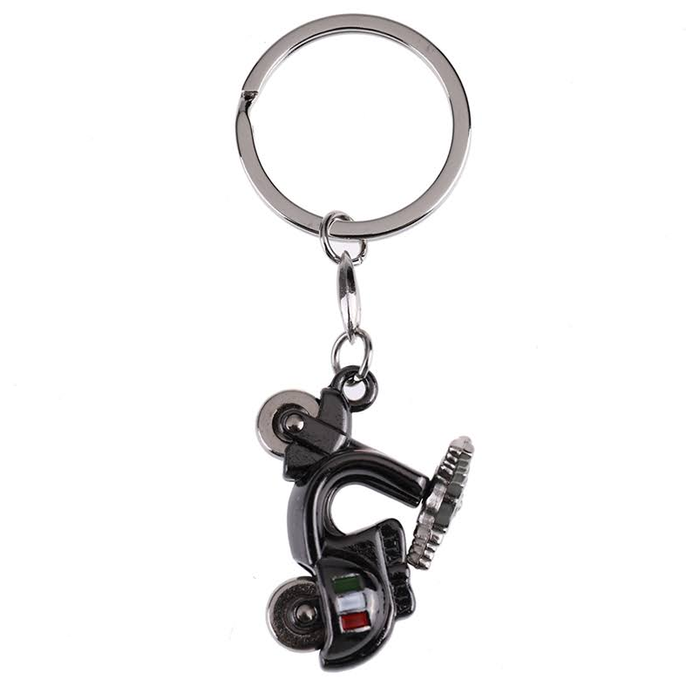 Sleutelhanger Italiaanse Scooter donker grijs