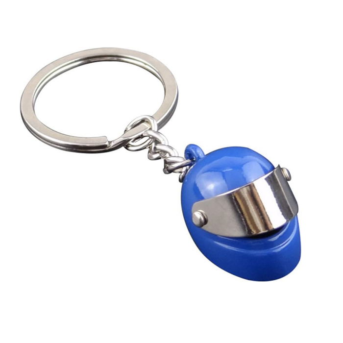 Sleutelhanger blauwe scooterhelm