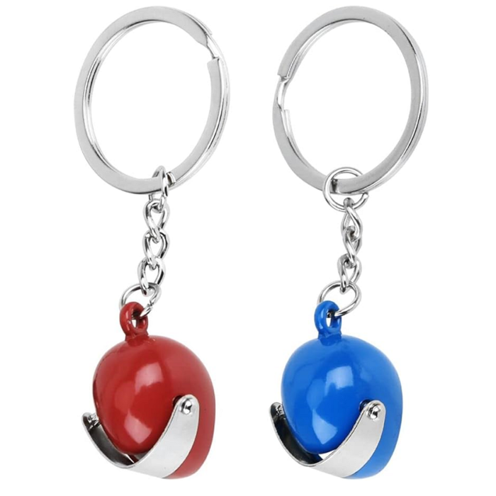 Schlüsselanhänger blau Rollerhelm