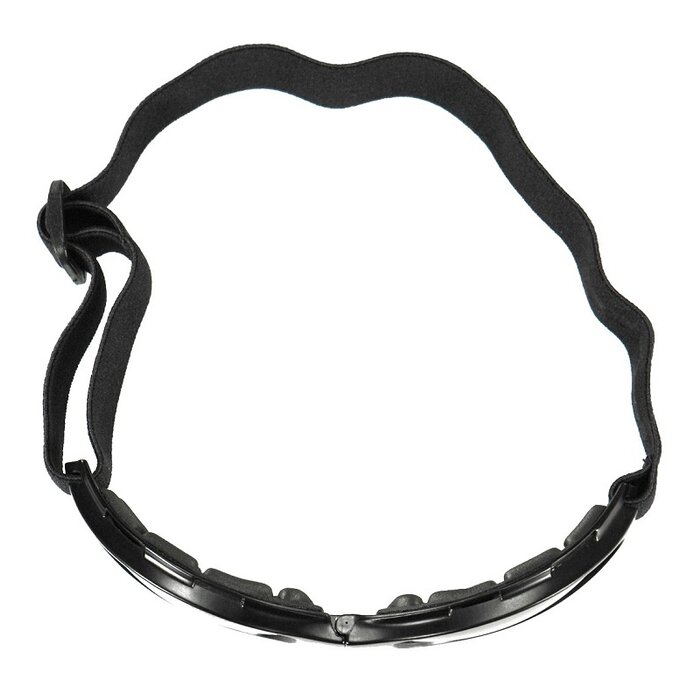 Bobster Crossfire mattschwarze, verstellbare Motorradbrille – bernstein