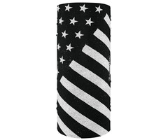 ZAN Headgear neck tube American flag black & white