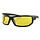 AXL glänzend schwarze Sonnenbrille – gelb