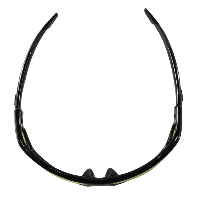 Bobster AXL glans zwarte zonnebril - geel