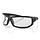 AXL gloss black motorcycle glasses - clear