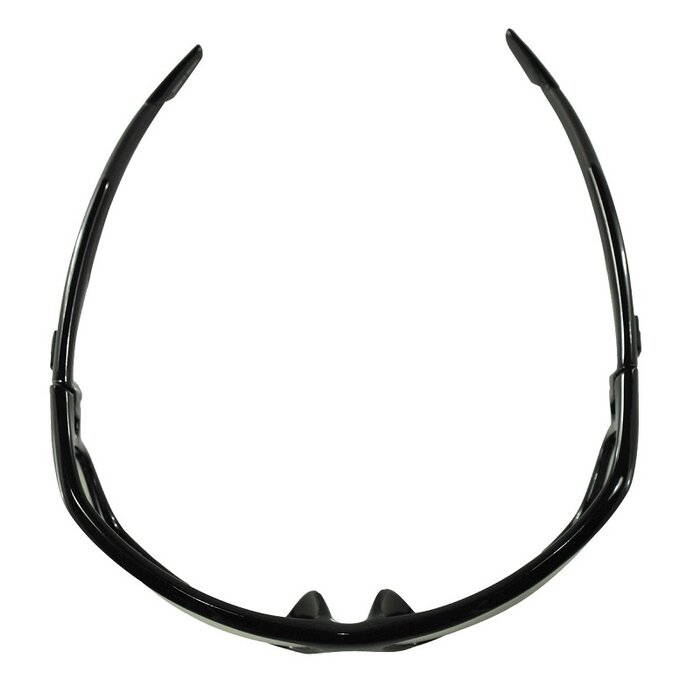 Bobster AXL gloss black motorcycle glasses - clear