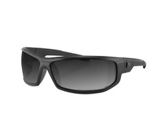 Bobster AXL glänzend schwarze Sonnenbrille – rauch