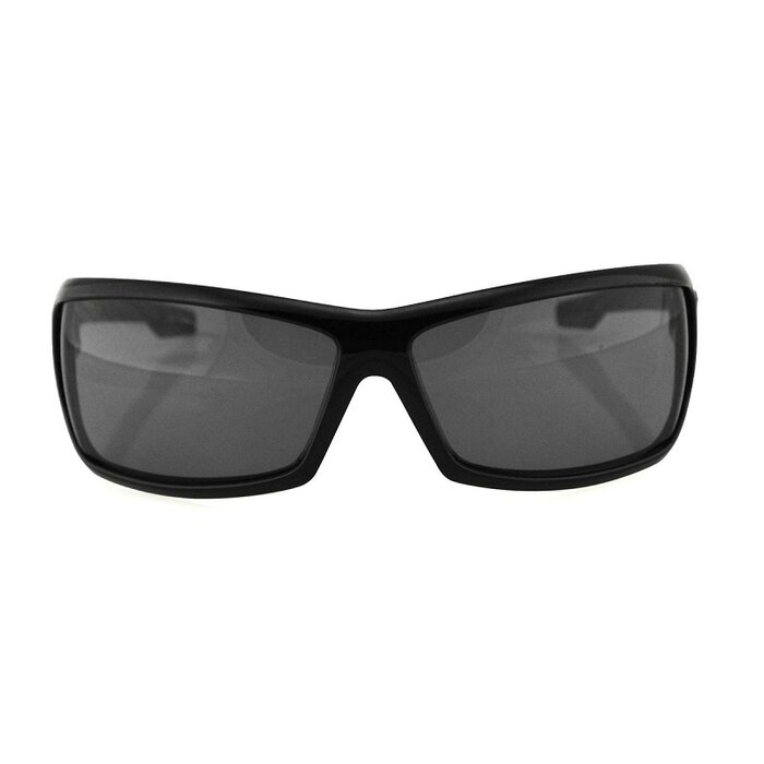 Bobster AXL glänzend schwarze Sonnenbrille – rauch