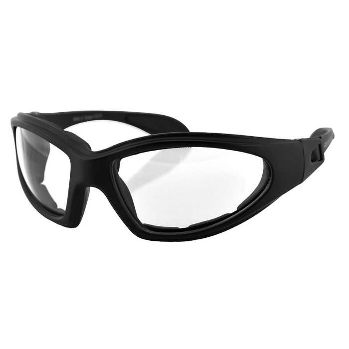 Bobster GXR matt black sunglasses - clear