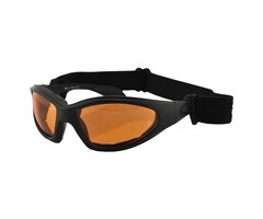 Bobster GXR mat zwarte zonnebril - amber