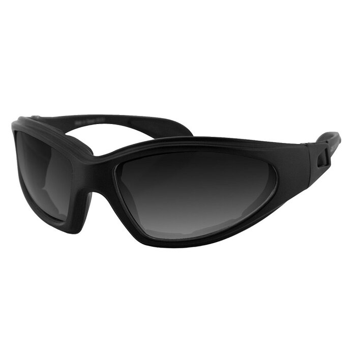 Bobster GXR mattschwarze Sonnenbrille - rauch
