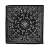 ZAN Headgear bandana black paisley pattern