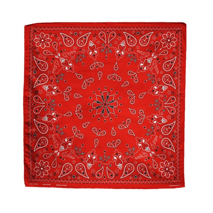 ZAN Headgear bandana rood paisley patroon