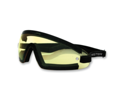Bobster wrap around motorcycle sunglasses - yellow