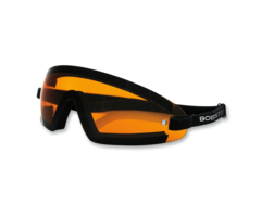 Bobster wrap around motorcycle sunglasses - amber