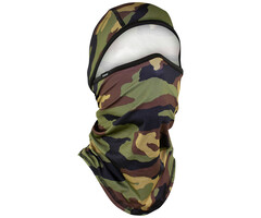 ZAN Headgear convertible balaclava woodland camo