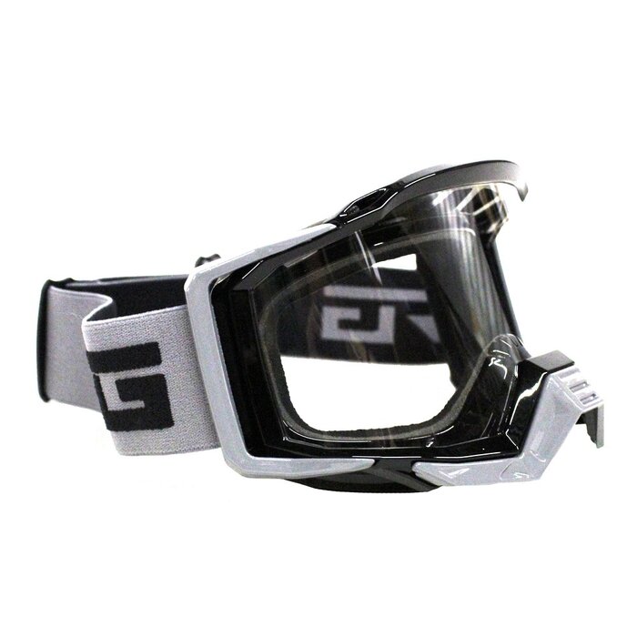 CRG Holeshot Motocross Brille Grau - Klar