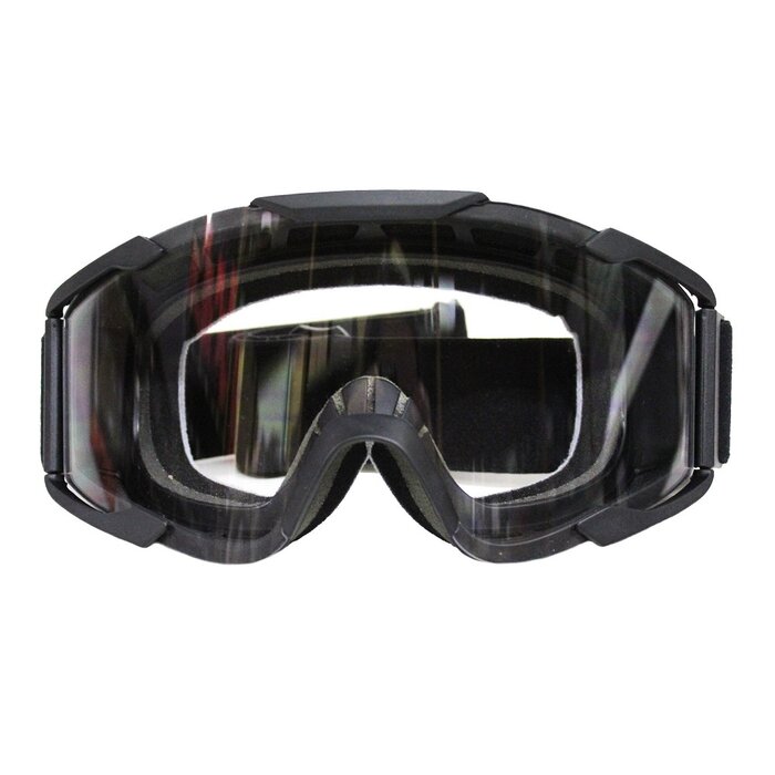 CRG Waves Motocross Brille matt schwarz -  Klar