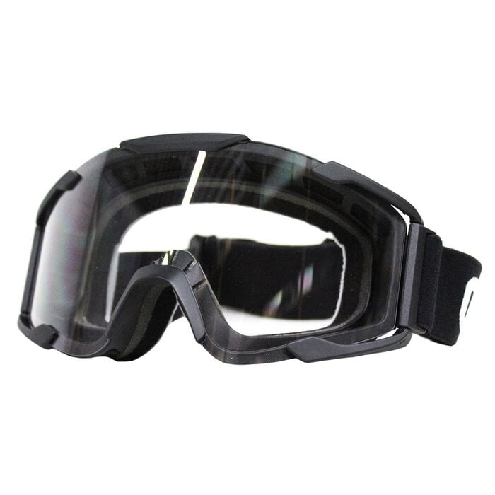 CRG waves cross goggles matt black - clear