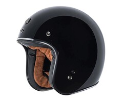 Torc T-50 Retro Jethelm glänzend Schwarz