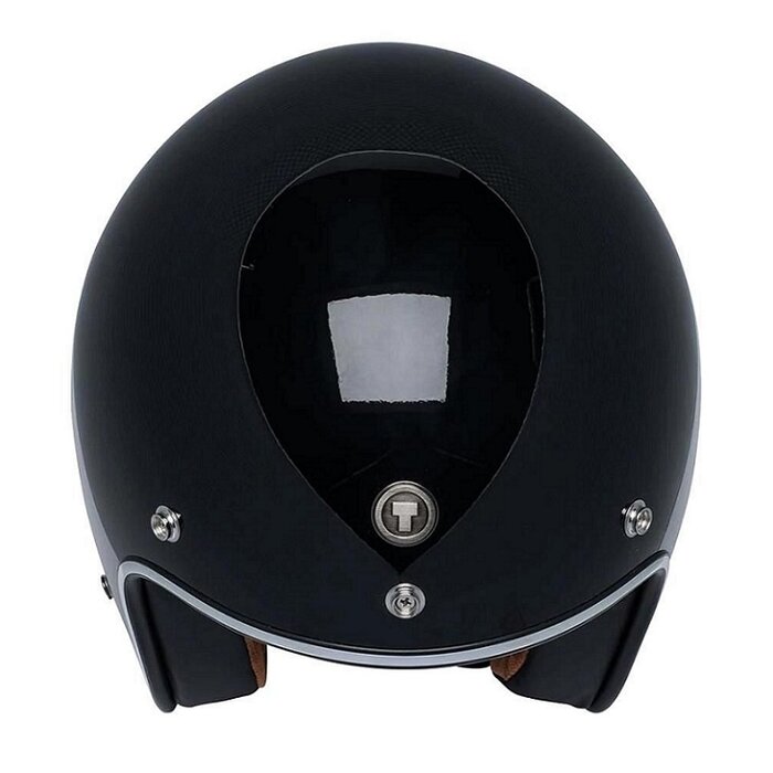 Torc T-50 Retro Jethelm glänzend Schwarz
