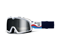 100% barstow retro cross goggles Lucien - silver reflection