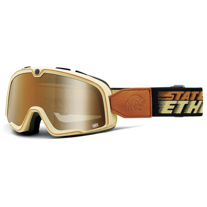 100% barstow retro cross goggles State of Ethos - bronze