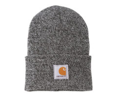 Carhartt wip acrylic knit muts heather coal grijs