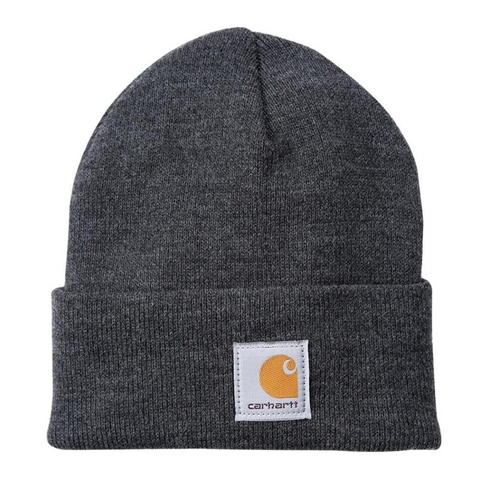 Carhartt wip acrylic knit muts donkergrijs