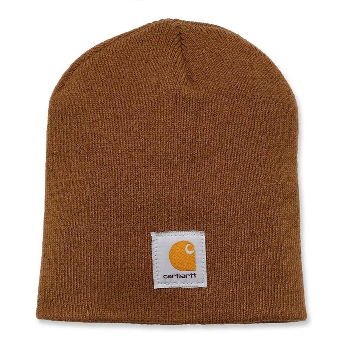 Carhartt wip acrylic knit beanie brown